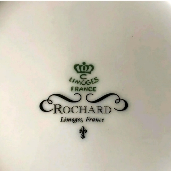 Beautiful Fruit Designed Plates by Rochard Limoges France.With  Artist signature - Picture 11 of 11
